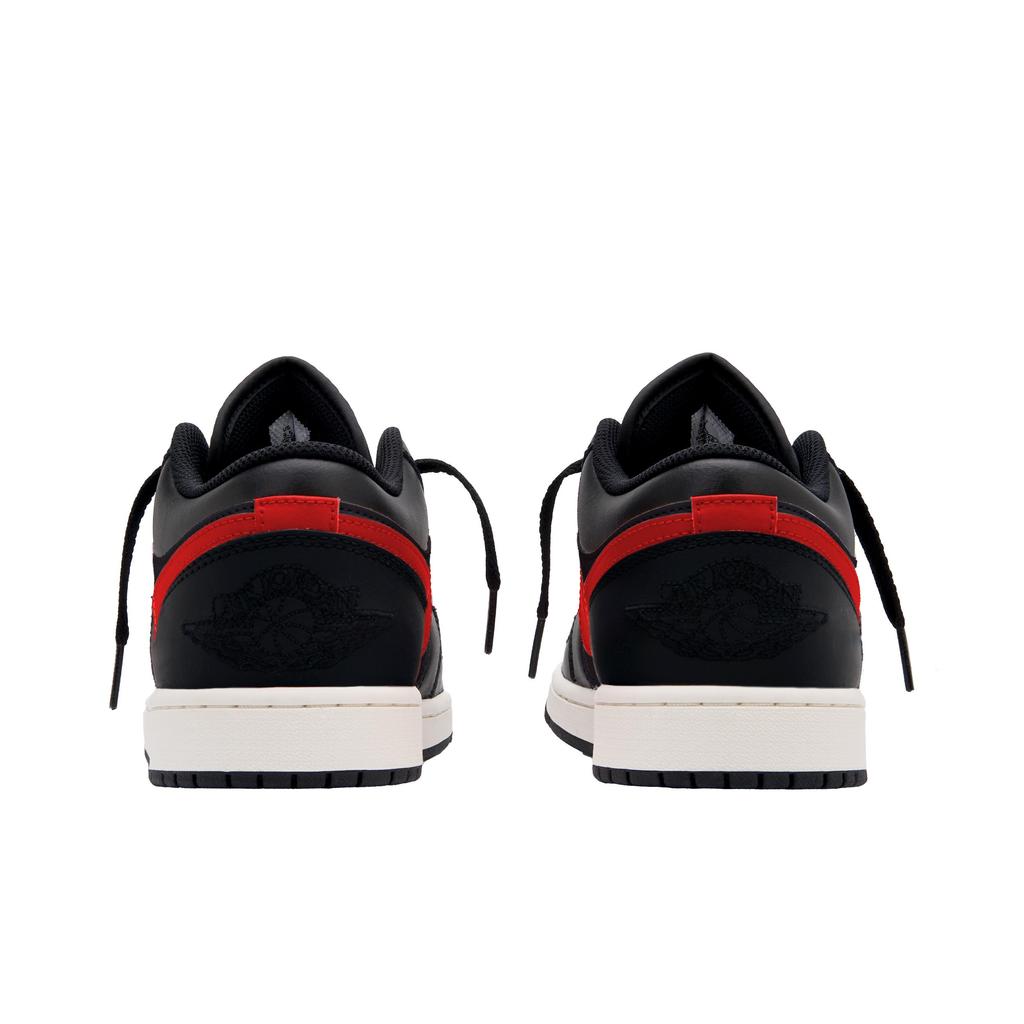 Jordan Air Jordan 1 Sunset C Abrasion Resistant Low top Vintage Basketball Shoes Unisex Black Red 553558-081(Team734-C)