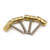 Set of 2 Long and 2 Short Electric Bass Guitar Bridge Saddle Mounting Screw Fixed String Saddle Guitar Accessories