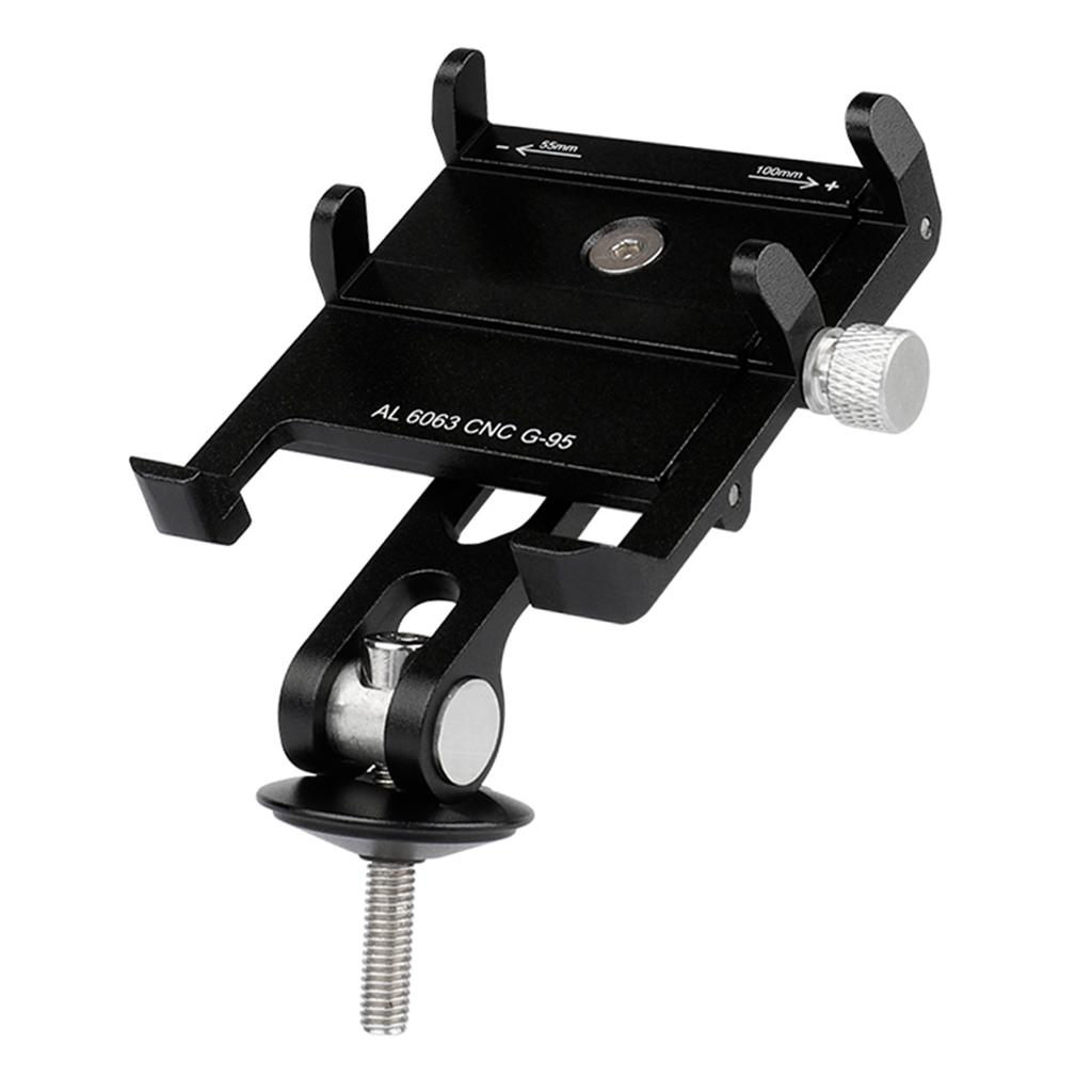 Bike Stem Phone Mount Anti slip Adjustable Aluminum Bicycle Phone Holder for 3.7 7.2In Mobile Phones