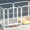 Metalowy Płot dla Zwierząt Bezpieczny Zapobiegający Ślizganiu Połączenie Zatrzaskowe Płot do Ćwiczeń dla Psa Małego Średniego Dużego