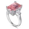 Lindon Classic 925 Sterling Silver Zircon Ring Dame Smykker Bryllupsløfte Party Gift