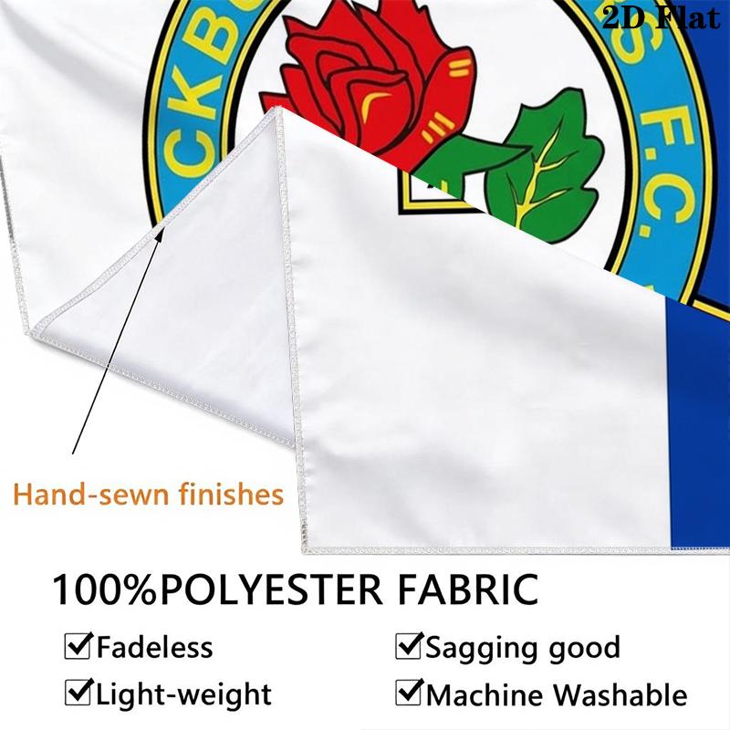 Custom Name Blackburn Rovers Wall Tapestry Aesthetic Wall Hanging Printed Fabric Blanket Decorative Tapestries for Bedroom Living Room Home Decor