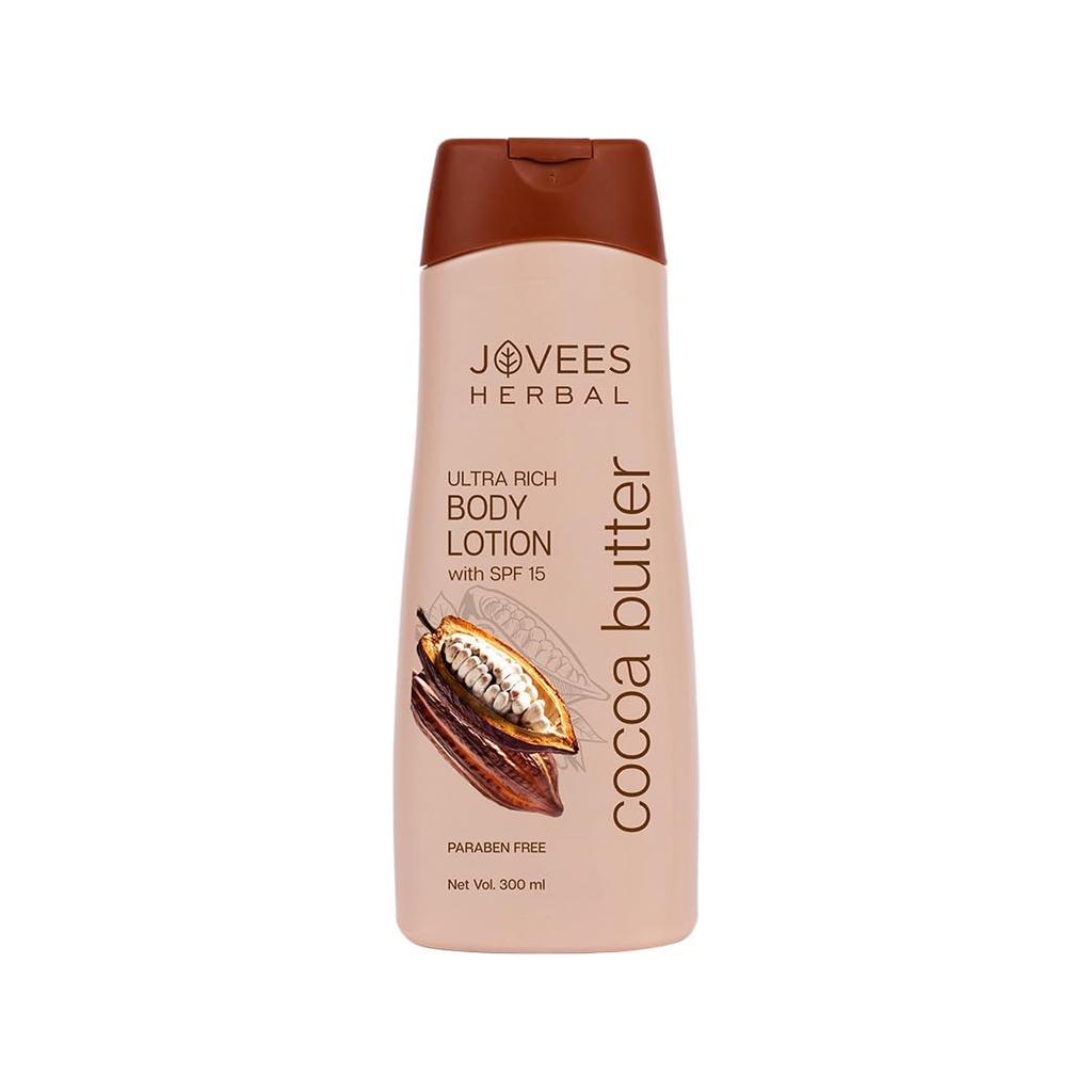 Jovees Cocoa Butter Body Lotion 300ml Pack Of 1 Deep Moisturising Winter Skin Lotion For Very Dry Smooth Skin