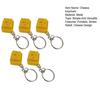 1/2/3/5Pcs 3D Printed Cheese Fidget Relief Cheese Keyboard Keychain Stress Decompression Button Clicker Sensory Fidget Toy