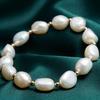 Elegant White Pink Purple Gray Natural Pearl Bracelet, Fashion Casual Freshwater Beaded Bracelet For Women Gift 2019 New