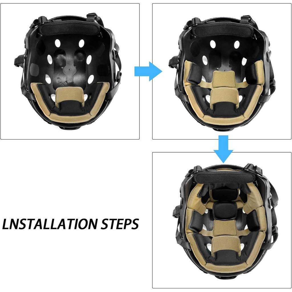 Helmet Pads, Universal Replacement Ex Helmet Internal Memory Foam Pad Universal Helmet Padding Inserts Protective Mat Universal