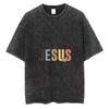 Jesus Christian T Shirt Minimalist Faith Graphic Tee Vintage Washed Aesthetic Typography Shirt Unisex Religious Gift Top