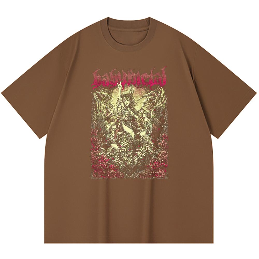 230 g/m² 100% Bavlna T-shirt Heavy Metal Rocková Kapela Tisk Populární Hudby Unisex Těžký Bavlněný T-shirt