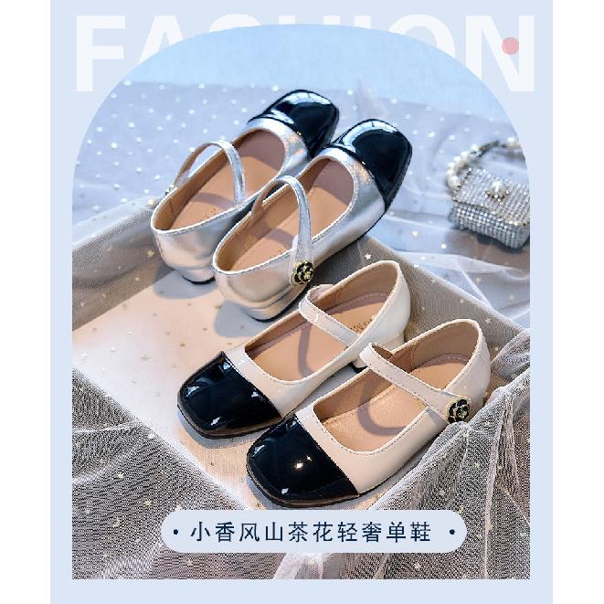 Girls' High-heeled Leather shoes2026New Spring/Summer Performance Fashion Girls' Little Princess Style Dress and Cheongsam Shoes