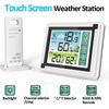Ceas stație meteo digitală Prognoză meteo de interior/exterior Barometru Termometru Higrometru cu 1 buc Senzor wireless de exterior