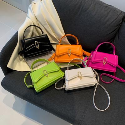 Textured Hand-carried Armpit Small Square Bag 2025 New Summer Trendy Casual Retro Single Shoulder Solid Color Messenger Women's Bag