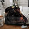 Custom Name Batman Theme Printed Blanket - Perfect for Couch, Bed, Travel & Outdoor Use | Machine Washable, Cozy & Durable.