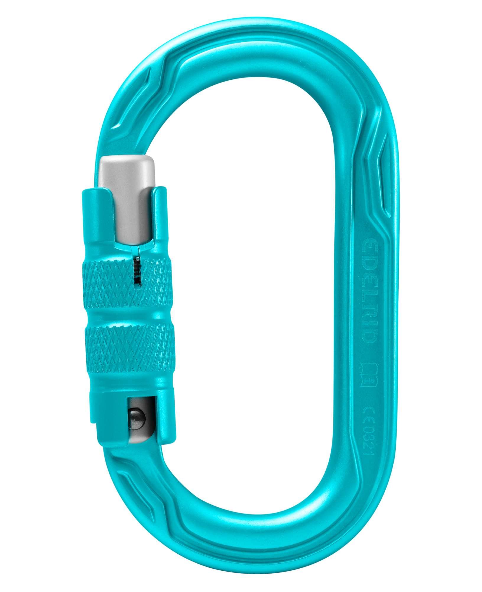 

Edelrid Climbing Carabiner Oval Power 2500 Triple Ice Mint ER85205 II, (B),