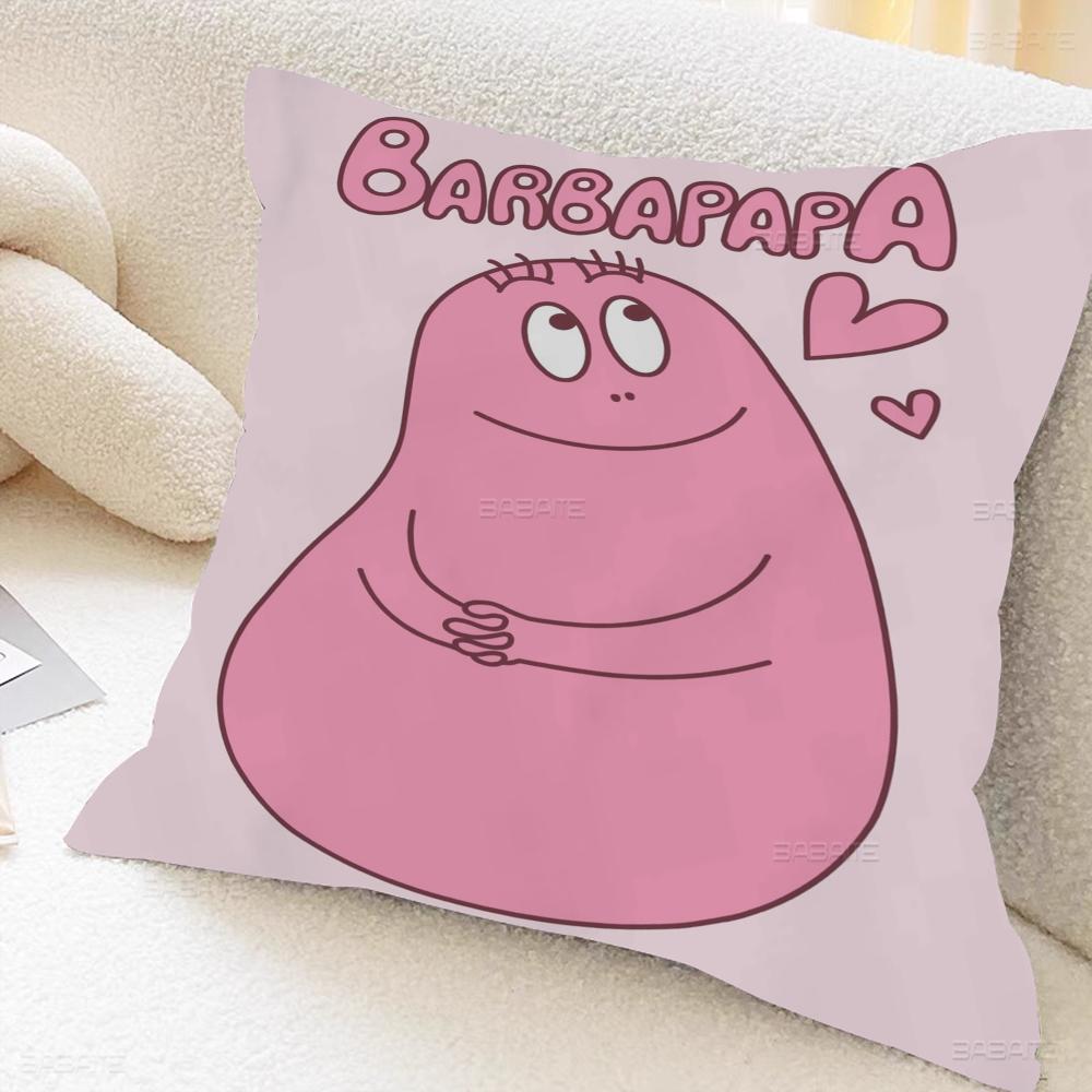 Poster B-Barbapa-pa Cartoon Stitch Lucky Dragon Pillow Cover Sofa Cushion Cover Home Room Decoration Children Gift