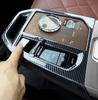 For BMW IXG08 2025-2025 Modification Central Control Gear Panel Carbon Fiber Pattern Interior Gear Decoration Auto Accessories