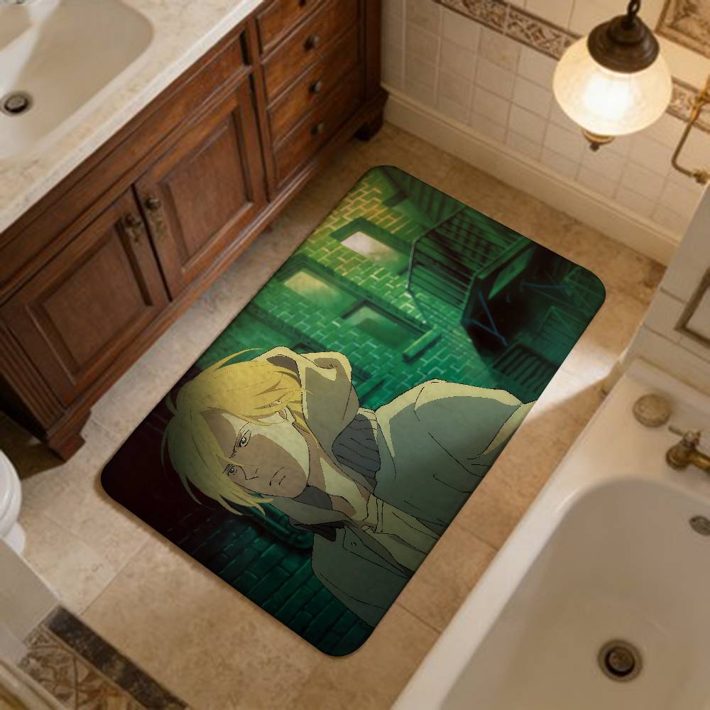 

B-Banana F-Fish Entrance Door Mat Nordic Style Bedroom Living Room Doormat Home Balcony Anti-Slip Modern Home Decor 40x60cm