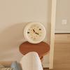 Cute Round Wall Clock with Cats Pattern Dial Silent Pendulum Clock Mute Clock for Kids Room Bedroom Living Room Home Decor Gifts