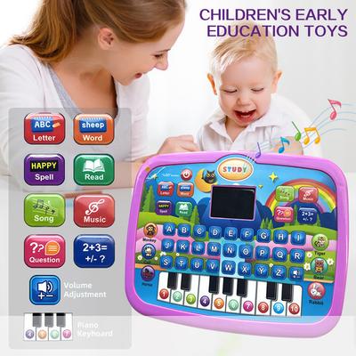 Kleinkind Früherziehung Lern-Tablet Alphabete Zahlen Wörter Musik Mathe Reise Unterhaltung Wesentlich