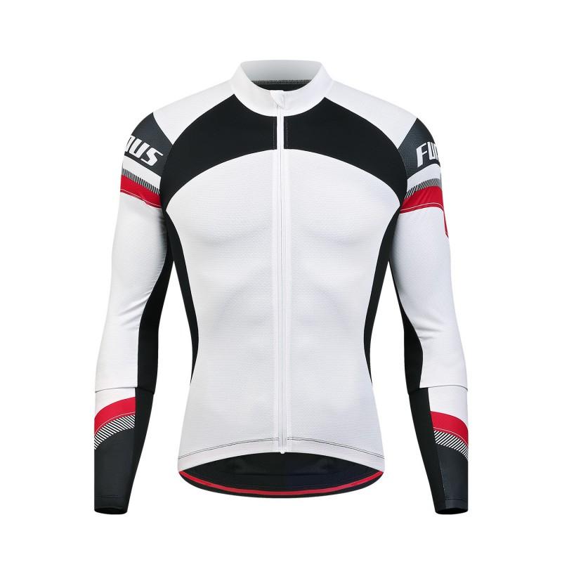 Mens Cycling Jersey Quick-Dry Breathable Long Sleeve Mountain Bike Shirt Outdoor Riding Camping