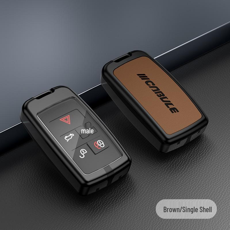 

Чехол для ключа Land Rover Range Rover & Jaguar XJ: Подходит для 20 моделей, чехол из ТПУ, сплава и кожи с пряжкой.