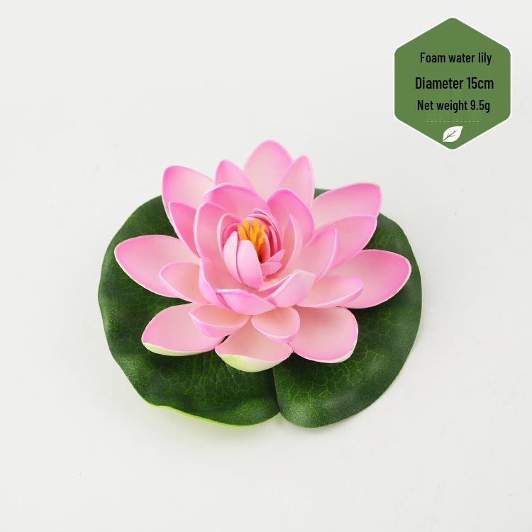 Artificial Lotus Leaf & Lotus Flower Pond Decorations for Fish Tanks & Living Rooms