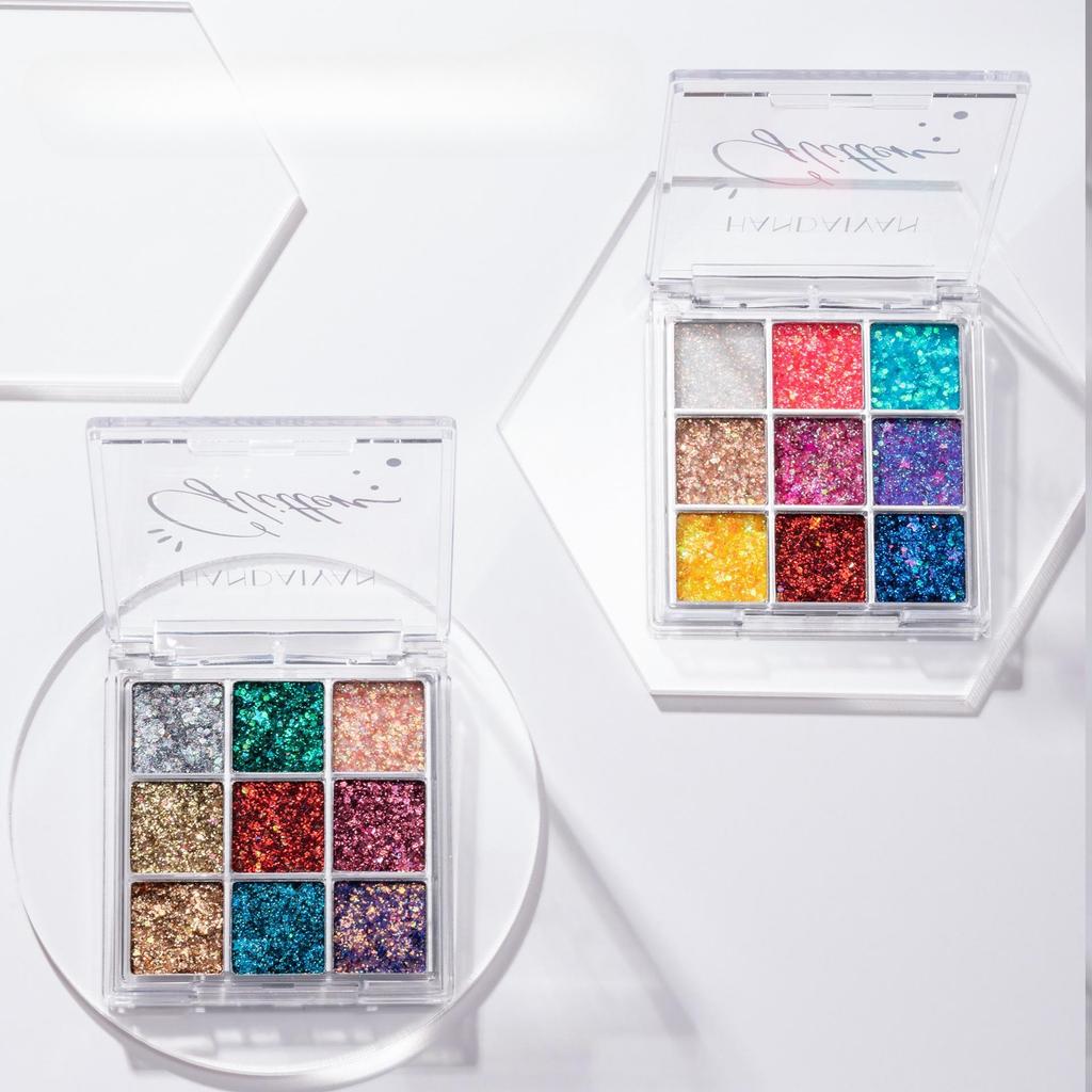 Shimmer Eyeshadow Glitter Body Face Art Loose Sequins Diamond Jewels Rhinestones Makeup Pallet Waterproof Party Festival