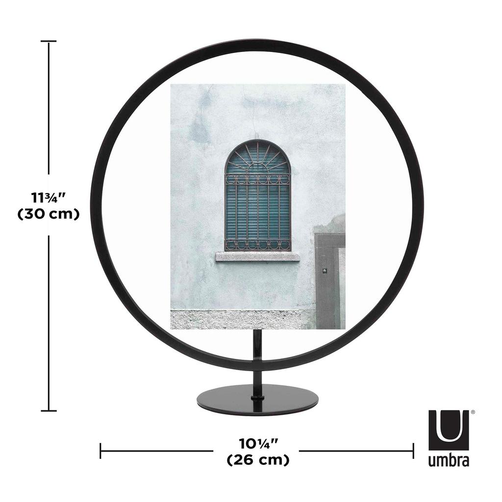 Umbra Infinity Photo 2L Size for and Black Frame, (5x7cm), Round, Wall-Mounted, Photos, Postcards, Art, 21012272040,