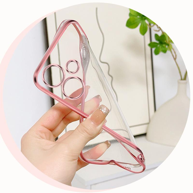 KEYSION Luxury Plating Glitter Phone Case for Infinix Hot 30i 30 Transparent Soft TPU Shockproof Back Cover for Infinix Hot 30 30i