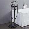 Brass Bathroom Faucet Bathtub Faucets 360 Rotation Floor Stand Faucets Telephone Type Hand Shower Antique Bath Shower Set