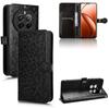 For Realme 12 4G/12+ 5G Case Dots Imprinted PU Leather Mobile Phone Cover with Viewing Stand