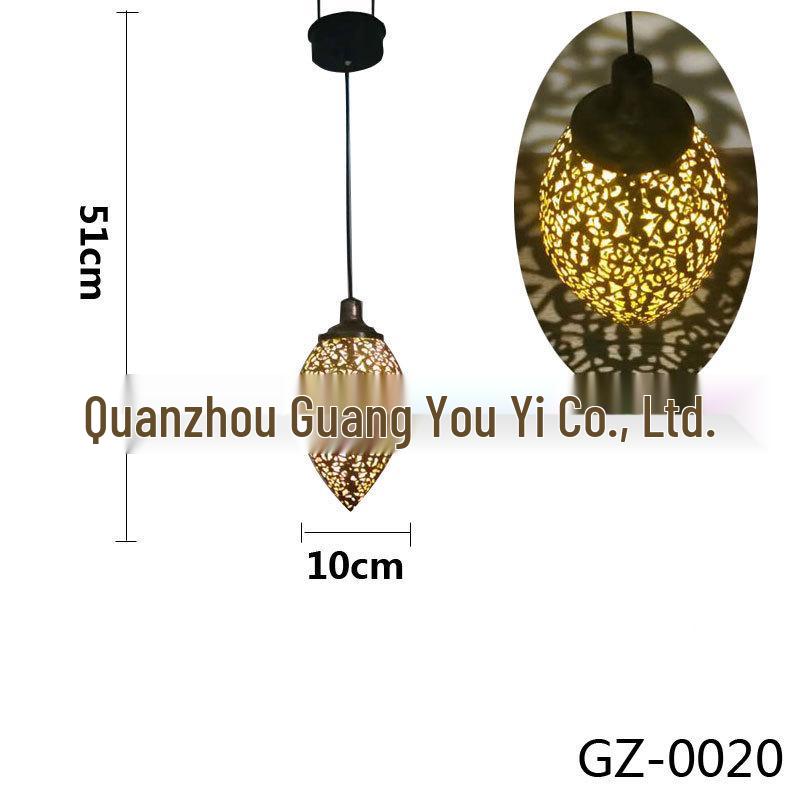 Cross-border Outdoor Iron Solar Floodlight for Courtyard, Garden, Balcony Decoration, Landscape, and Wall Hanging.