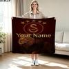 1PC Galatasaray S Custom Name Patterned Flannel Blanket Suitable For All Seasons for Home Decor Warmth and Comfort Gifts Holiday Present