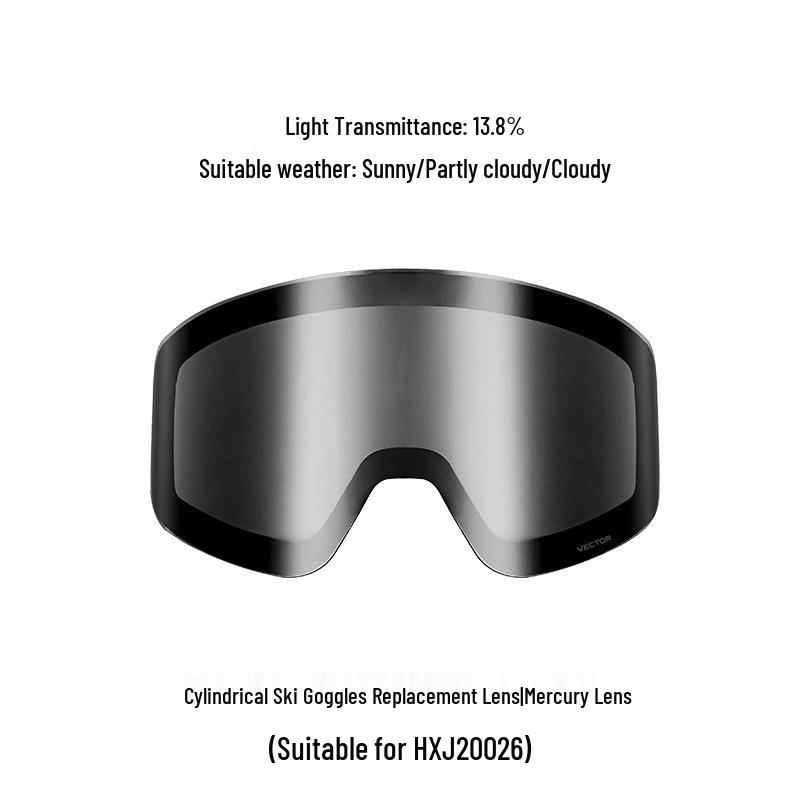 VECTOR Wanketu Magnetic Ski Goggles, Anti-fog, Myopia-Friendly, Helmet-Compatible for Men & Women