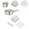 Deep Fry Basket French Fries Steaming Rack,Multipurpose,Clip Frying Serving with