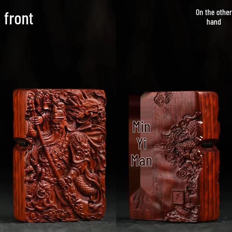 Retro Rosewood Double-Sided Windproof Wenwan Lighter