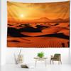 Wüsten-Sonnenuntergang Wandteppich Wandbehang Natürliche Landschaft Einfache Kunst Hippie Bohemian Moderner Stil Wohnzimmer Heimdekor
