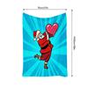 Santa Claus Throw Blanket Festive Holiday Gift Cozy Fleece Blanket Christmas Home Decor Unique Gift Idea Warm Decorative Throw