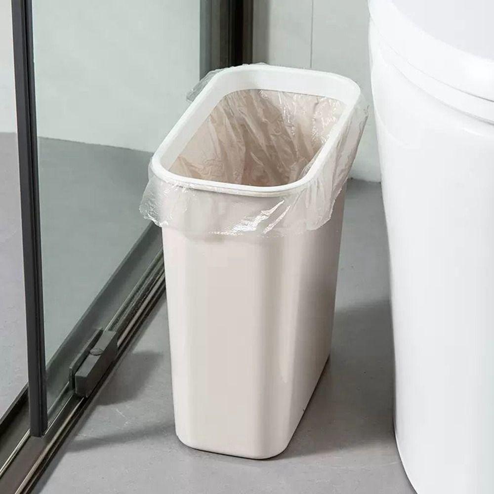 Plastic Garbage Bins Space Saving Garbage Cans Practical Dustbin Kitchen