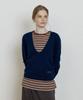 DEPOUND Wool Deep V-Neck Pullover [Blue]