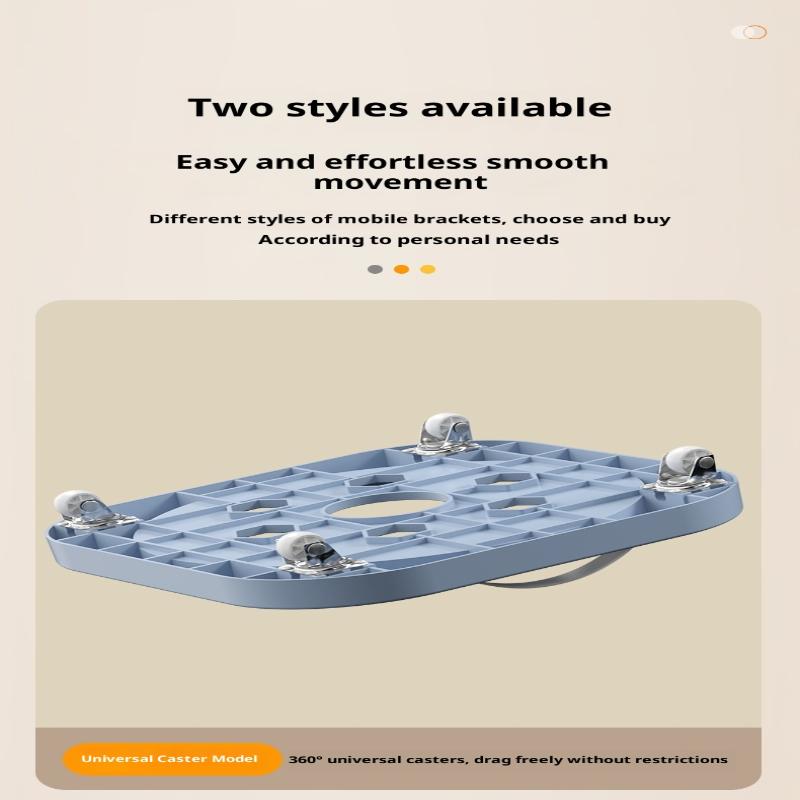 Universal Movable Gas Tank Bracket Heavy Duty With Wheels Flower Pot Stand Tray Square Plastic Gas Cylinder Base