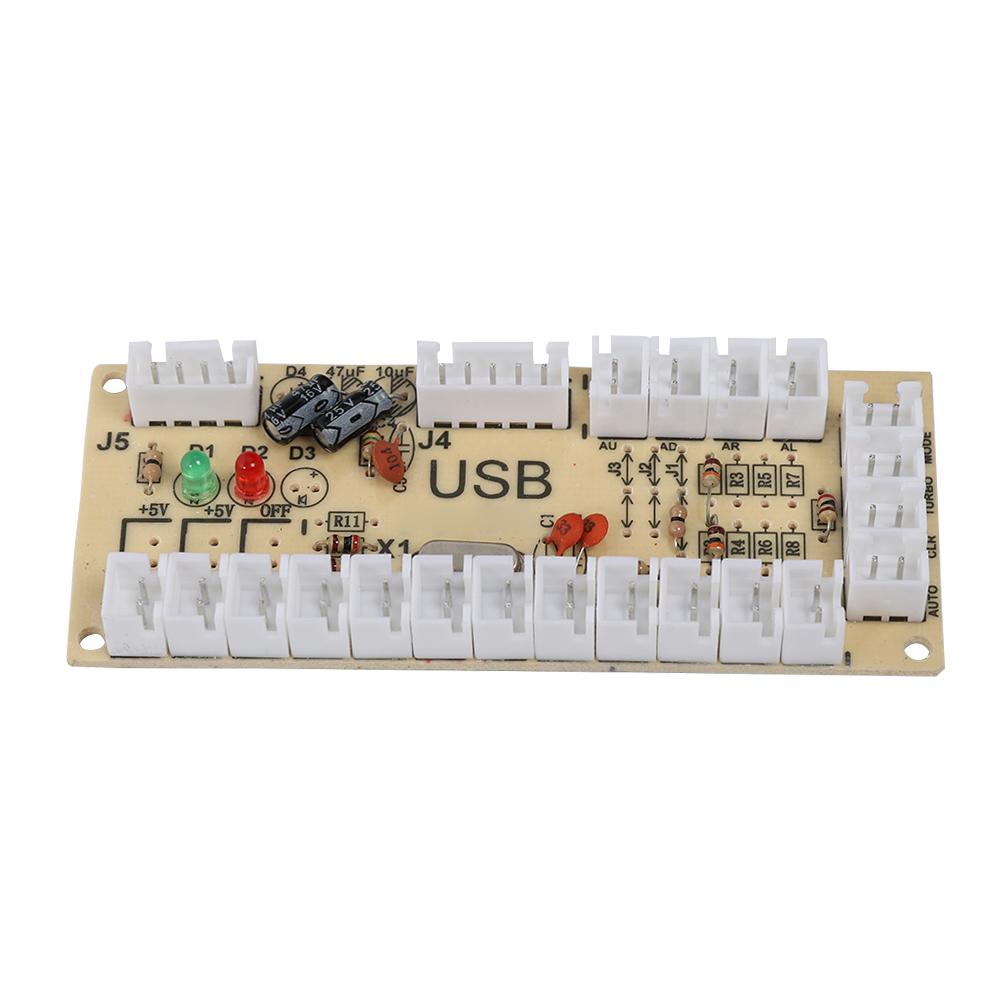 Arcade Game USB Encoder Controller with Acrylic Crystal Case for Raspberry Pi and PC Mainframe822A