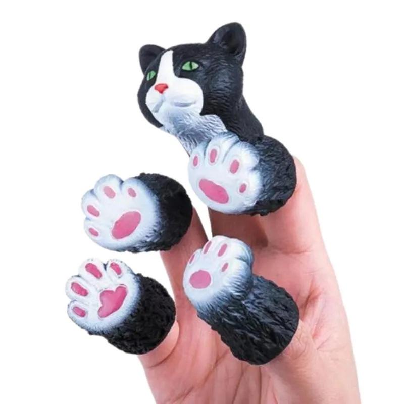 1 Set Finger Puppet Animals Squirrel Hand Finger Story Puppets Game Cat Puppy Panda Finger Dolls Toys For Children Gifts