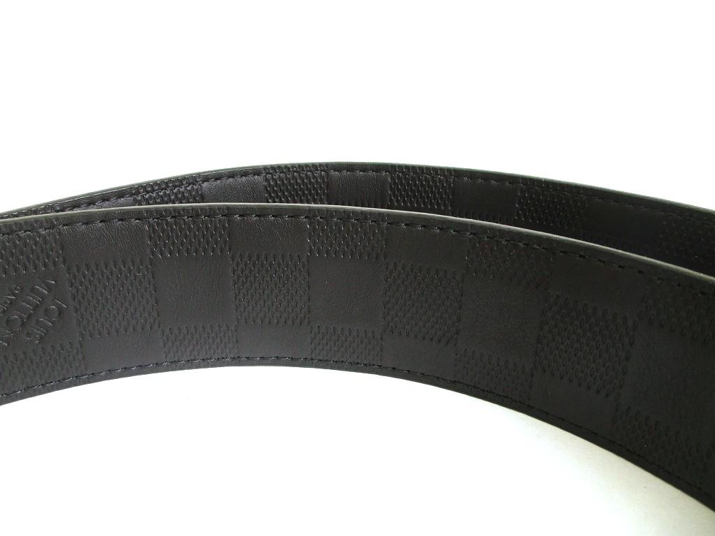 Authentic LOUIS VUITTON Damier Graphite Infini Inventure Buckle Belt Size M #a877  Refurbished