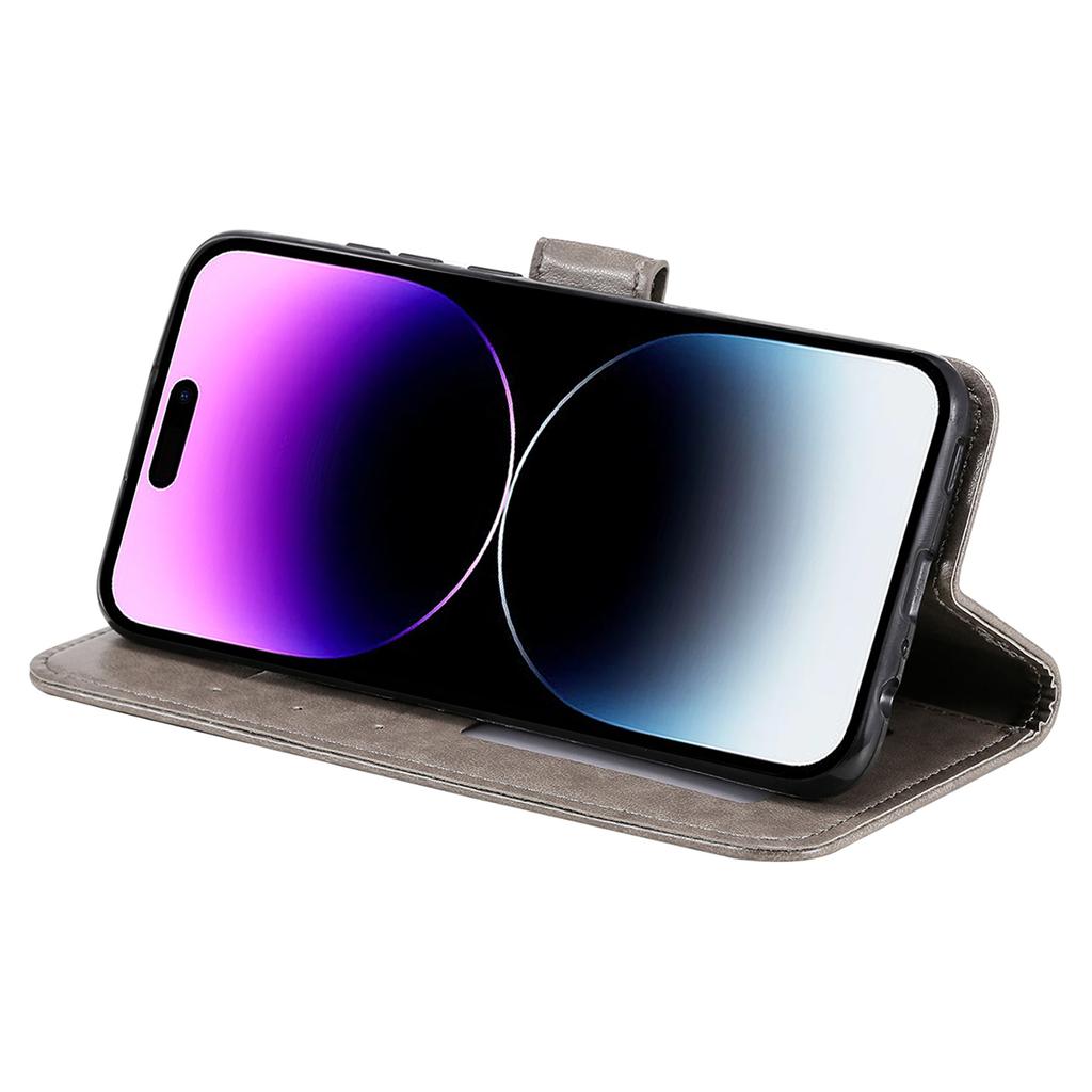 Für iPhone 16 Pro Max Ständerhülle Geprägtes Totem PU Leder Brieftasche Handyhülle