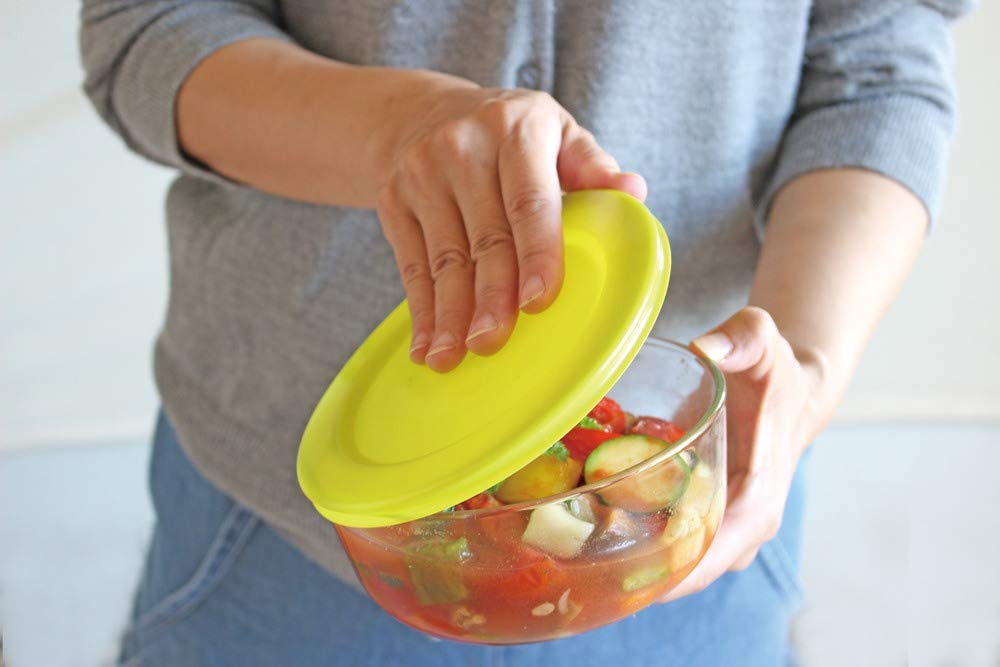 Iwaki Iwaki Żaroodporne Szklane Pojemniki do Przechowywania Zestaw Misek 9 Sztuk Kolorowy 800ml 2 3 4 Małe Zestawy Szkło 180ml, 400ml, Duży, Średni,