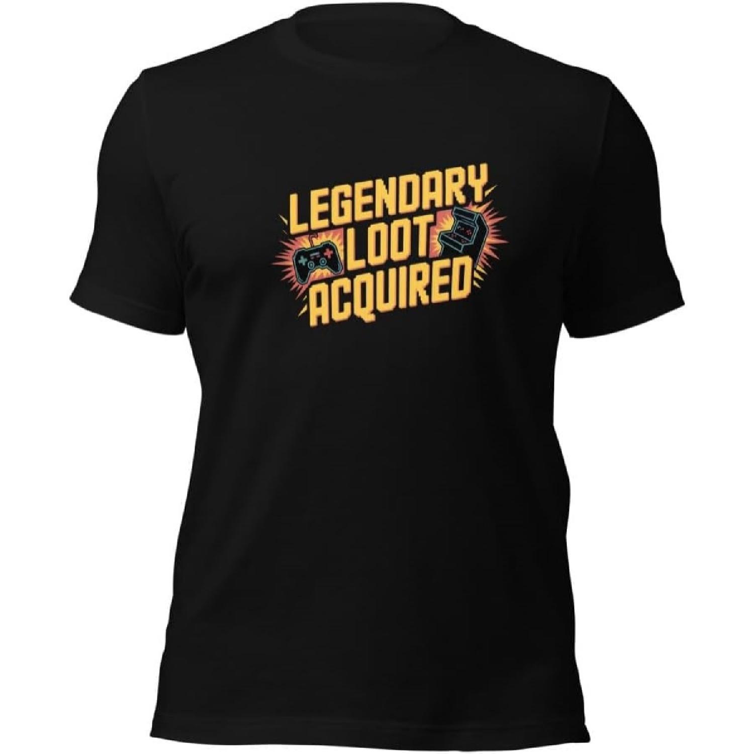 

Legendary Loot Acquired PC Gamer T-Shirt _ Epic Gaming Apparel _ Casual Comfort Tee _ Gift for Gamers XXXXXL різнокольоровий