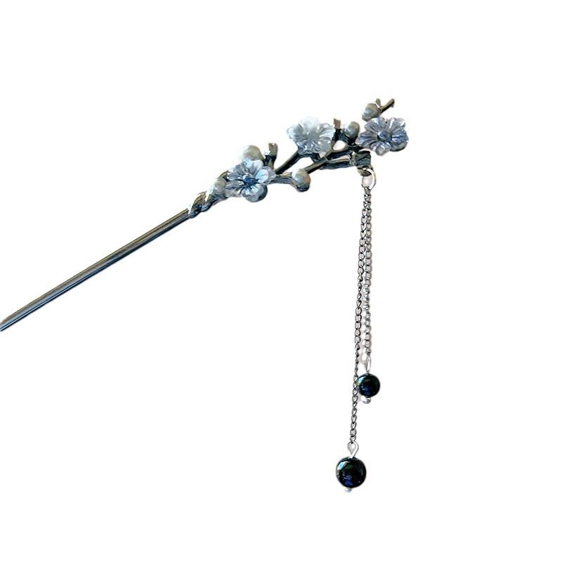 Fermagli Floreali Stile Antico con Nappe di Perle - Nuovo Design Cinese per Capelli da Donna