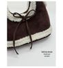 Korean-Style Plush Suede Shoulder Bag for Women - 2025 Fashion