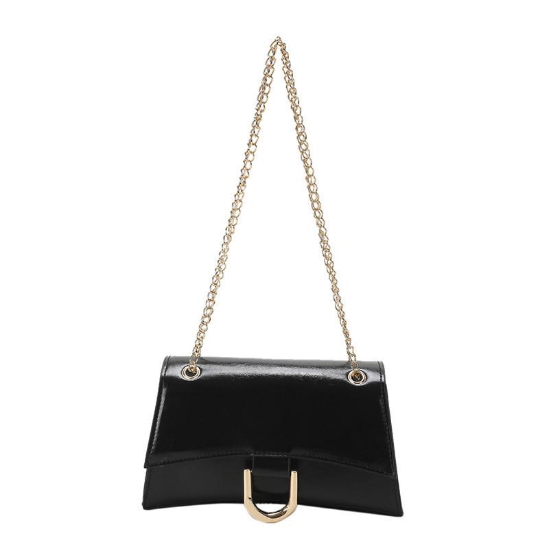Chain Crossbody Bag Women 2023 Summer New Fashion Bag Women Simple Shoulder Bag Street Trendy Pu Material Small Square Bag