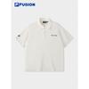FUSION Men's Knitted Short-Sleeve Polo Shirt